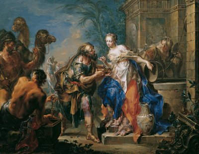 Rebecca al pozzo da Johann Georg Platzer