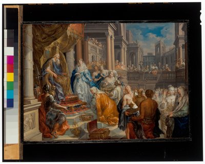 Salomone riceve la Regina di Saba da Johann Georg Platzer
