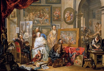 Studio del pittore da Johann Georg Platzer