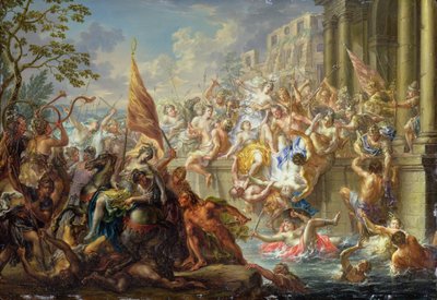 La battaglia delle Amazzoni da Johann Georg Platzer