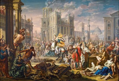 La morte sacrificale di Marco Curzio da Johann Georg Platzer