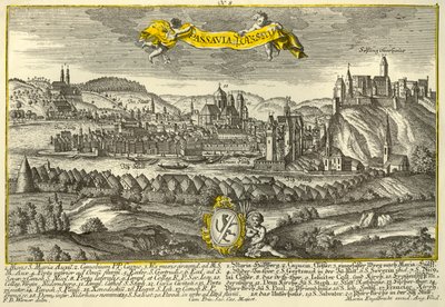 Passau, c1740 da Johann Georg Ringlin