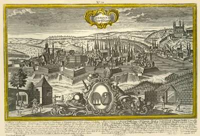 Würzburg, c1740 da Johann Georg Ringlin