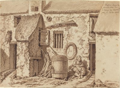 Una casa rustica nella Grand Rue a Sceaux-Les-Chartreux da Johann Georg Wille