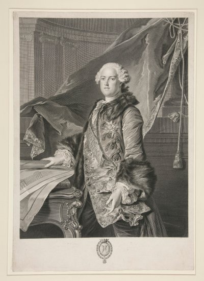 Ritratto di Abel François Poisson de Vandières, Marchese di Marigny (1727-1781) da Johann Georg Wille