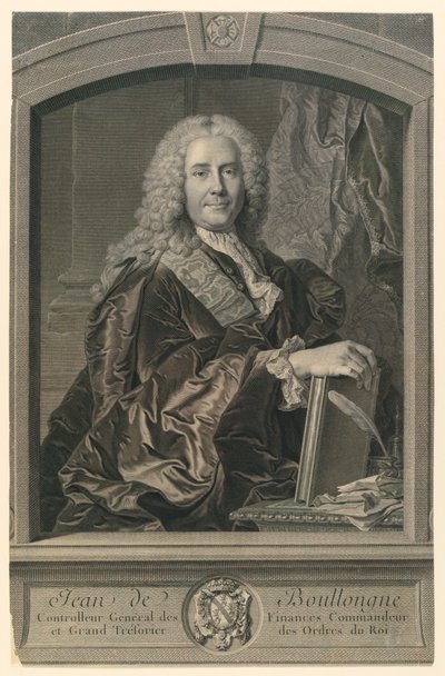 Ritratto di Jean de Boullongne da Johann Georg Wille
