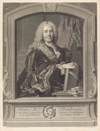 Jean de Boullongne da Johann Georg Wille after Hyacinthe Rigaud