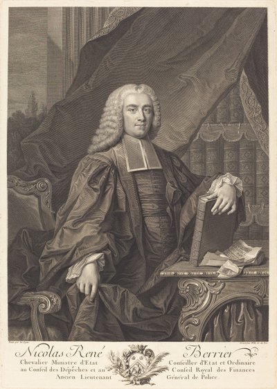 Nicolas René Berryer da Johann Georg Wille after Jean François Delyen
