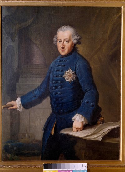 Ritratto di Federico II di Prussia da Johann Georg Ziesenis
