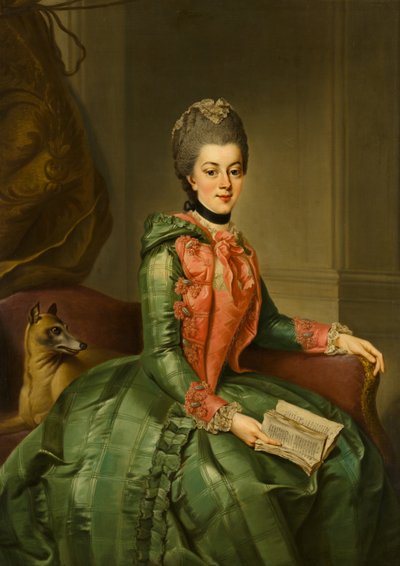 Ritratto della principessa Frederika Sophia Wilhelmina (1751-1820), c.1768-1769 da Johann Georg Ziesenis