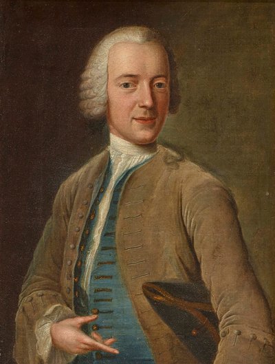Autoritratto, ca 1744 da Johann Georg Ziesenis the Younger