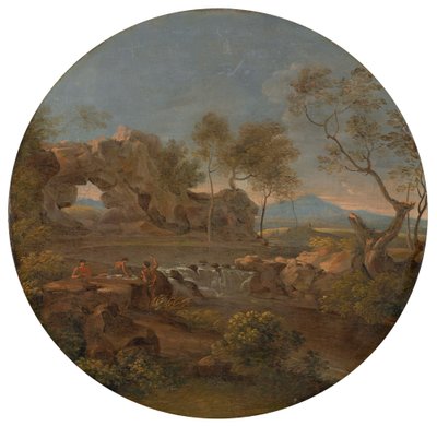 Paesaggio meridionale con arco di roccia da Johann Georg von Dillis