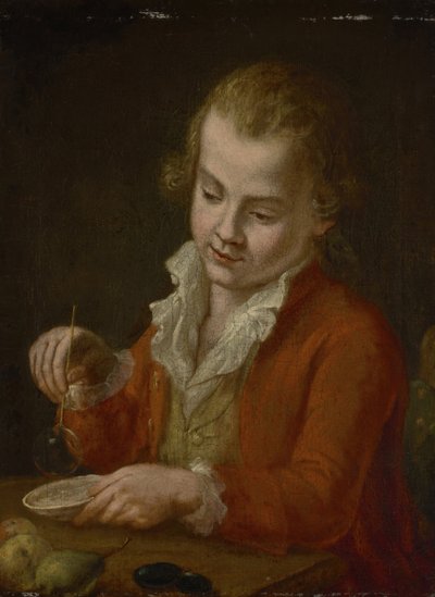 Ragazzo con bolle di sapone da Johann Georg von Edlinger