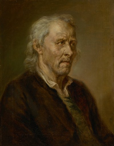 Ritratto di un vecchio con capelli bianchi da Johann Georg von Edlinger