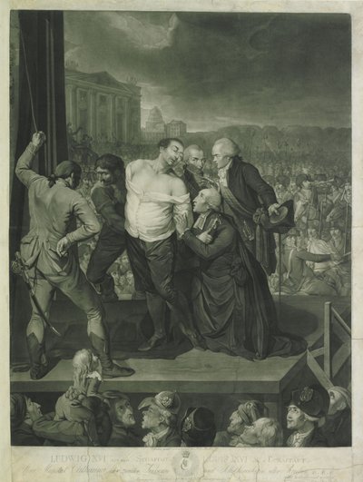 Luigi XVI sul patibolo da Johann Gerhard Huck