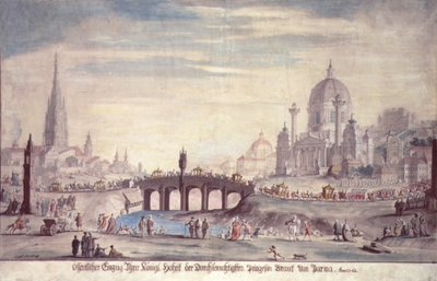 Apparizione pubblica di Sua Altezza Reale la Principessa Isabella di Parma, moglie di Giuseppe II d
