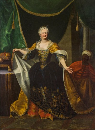 Ritratto di Elisabetta Cristina di Brunswick-Wolfenbüttel (1691-1750), moglie di Carlo VI, Sacro Romano Imperatore (1685-1740) da Johann Gottfried Auerbach