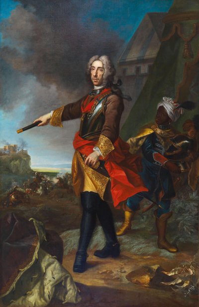 Ritratto del principe Eugenio di Savoia da Johann Gottfried Auerbach