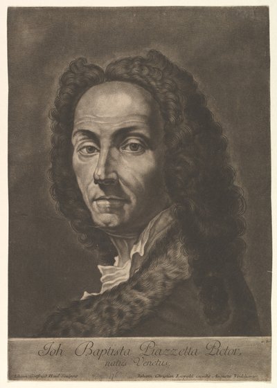 Ritratto di Giovanni Battista Piazzetta da Johann Gottfried Haid
