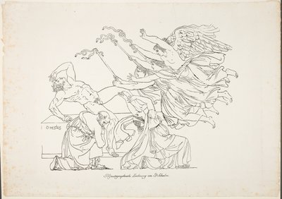 Persecuzione di Oreste da Johann Gottfried Schadow