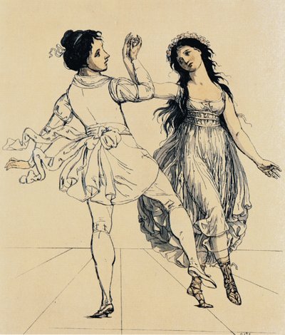 La coppia danzante Maria e Salvatore Viganò, ca 1797 da Johann Gottfried Schadow