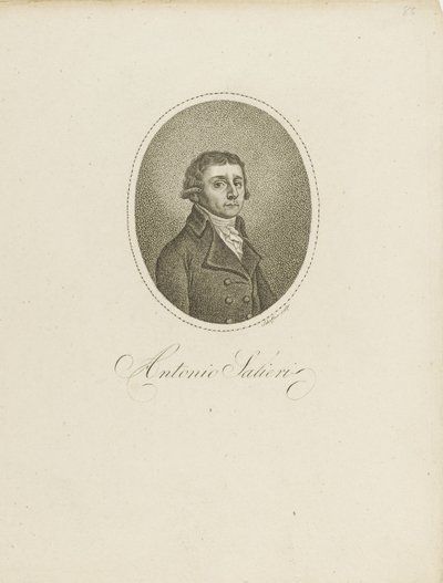 Antonio Salieri, 1750-1825, c. 1800 da Johann Gottfried Scheffner