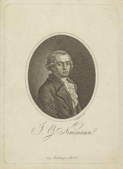 Ritratto del compositore Johann Gottlieb Naumann da Johann Gottfried Scheffner