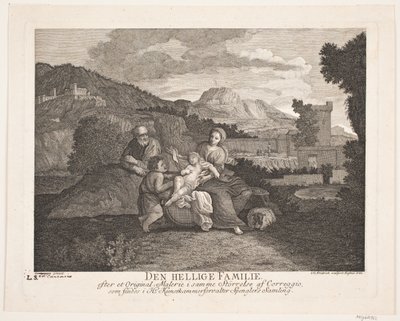 La Sacra Famiglia da Johann Gottlieb Friedrich