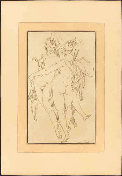 Scultura, Pittura, Architettura da Johann Gottlieb Prestel after Bartholomaeus Spranger