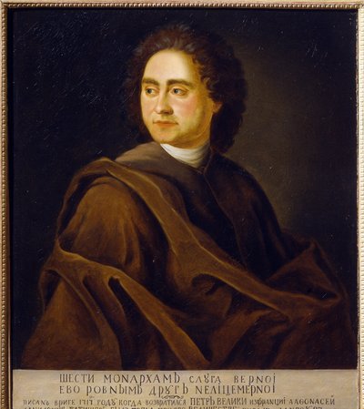 Ritratto di Vassili Nikititch Tatichtchev, storico e geografo russo da Johann Gotttfried Tannauer
