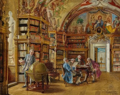 In biblioteca da Johann Hamza