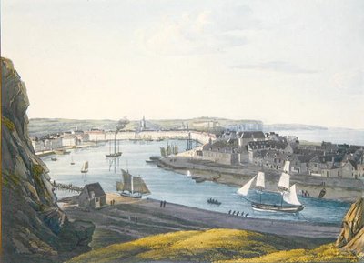Vista di Dieppe, inizio XIX secolo da Johann Heinrich (after) Luttringshausen