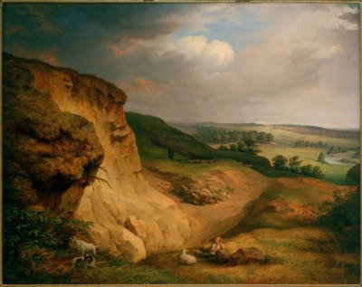 Il Muldenstein presso Jeßnitz da Johann Heinrich Beck