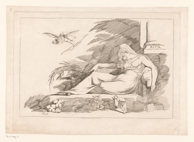 Donna dormiente con Cupido da Johann Heinrich Füssli