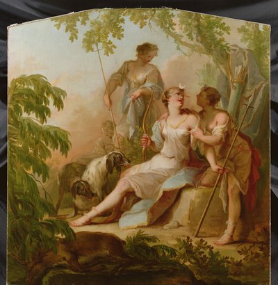 Diana che riposa dopo la caccia da Johann Heinrich Keller