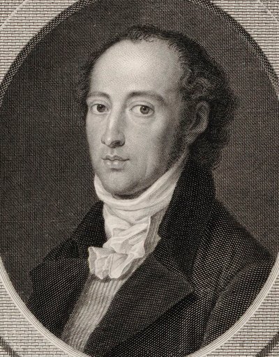 Ritratto del compositore Johann Anton André da Johann Heinrich Lips