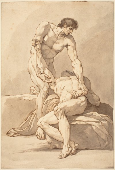 Due Uomini Nudi da Johann Heinrich Lips