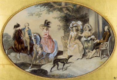 Lady St. Aubyn e la sua Famiglia da Johann Heinrich Ramberg