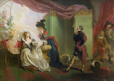 Malvolio davanti a Olivia, da 