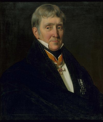 Ritratto di Franz Gerhard Wegeler 1765-1848, 1839 da Johann Heinrich Richter