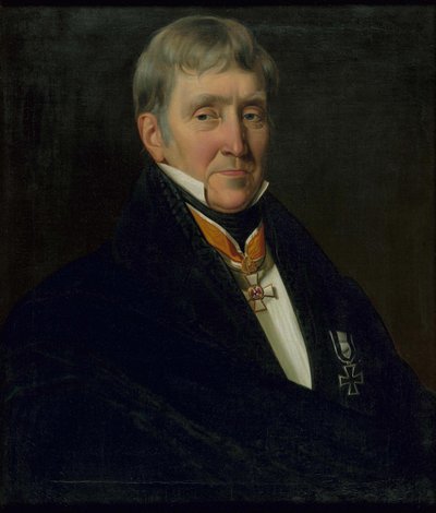 Ritratto di Franz Gerhard Wegeler 1765-1848, 1839 da Johann Heinrich Richter