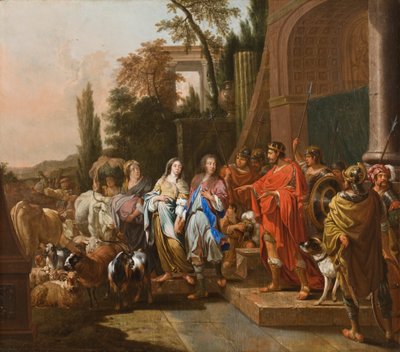 Abramo e Sara davanti ad Abimelech da Johann Heinrich Roos