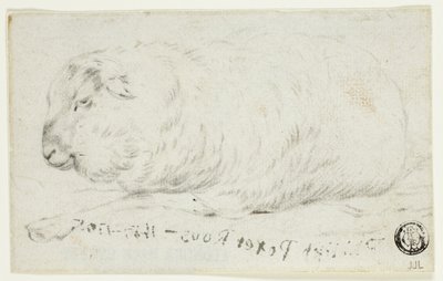 Pecore sdraiate da Johann Heinrich Roos
