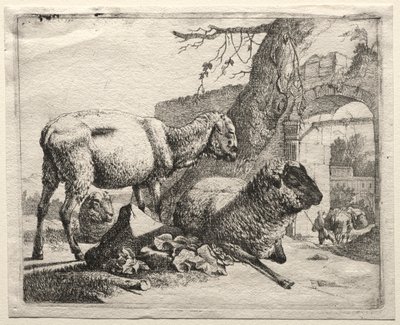 Il Mulattiere sotto il Portale, 1665 da Johann Heinrich Roos