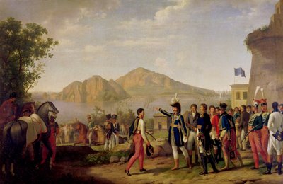 Joachim Murat (1767-1815) Maresciallo di Francia e Re di Napoli ordina la cattura di Capri nel 1808 da Johann Heinrich Schmidt