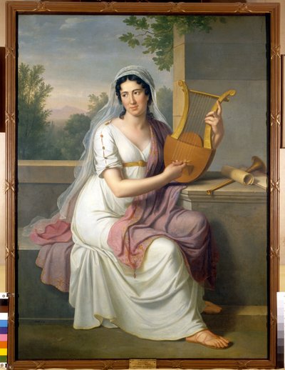 Ritratto della cantante spagnola Isabelle Colbran (1785-1845) con una lira. Dipinto di Johan Heinrich Schmidt (1749-1829) 1817 Milano, museo del Teatro alla Scala da Johann Heinrich Schmidt