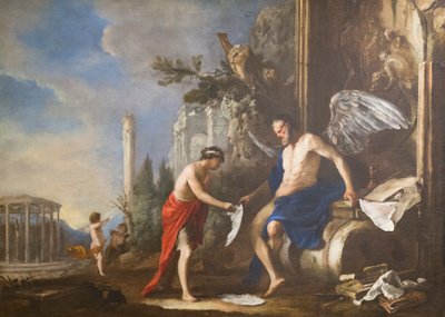 Allegoria del tempo, Crono ed Eros da Johann Heinrich Schonfeldt