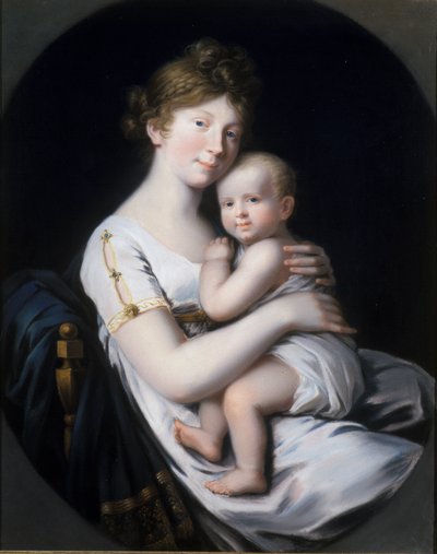 Principessa ereditaria Luise von Preussen con il principe ereditario Friedrich Wilhelm IV, 1796 da Johann Heinrich Schroder