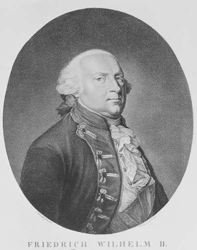 Federico Guglielmo II di Prussia da Johann Heinrich Schroder