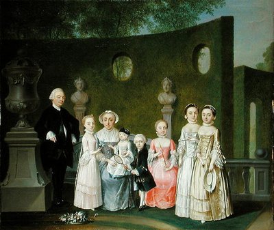 Ritratto di famiglia da Johann Heinrich Strumpff